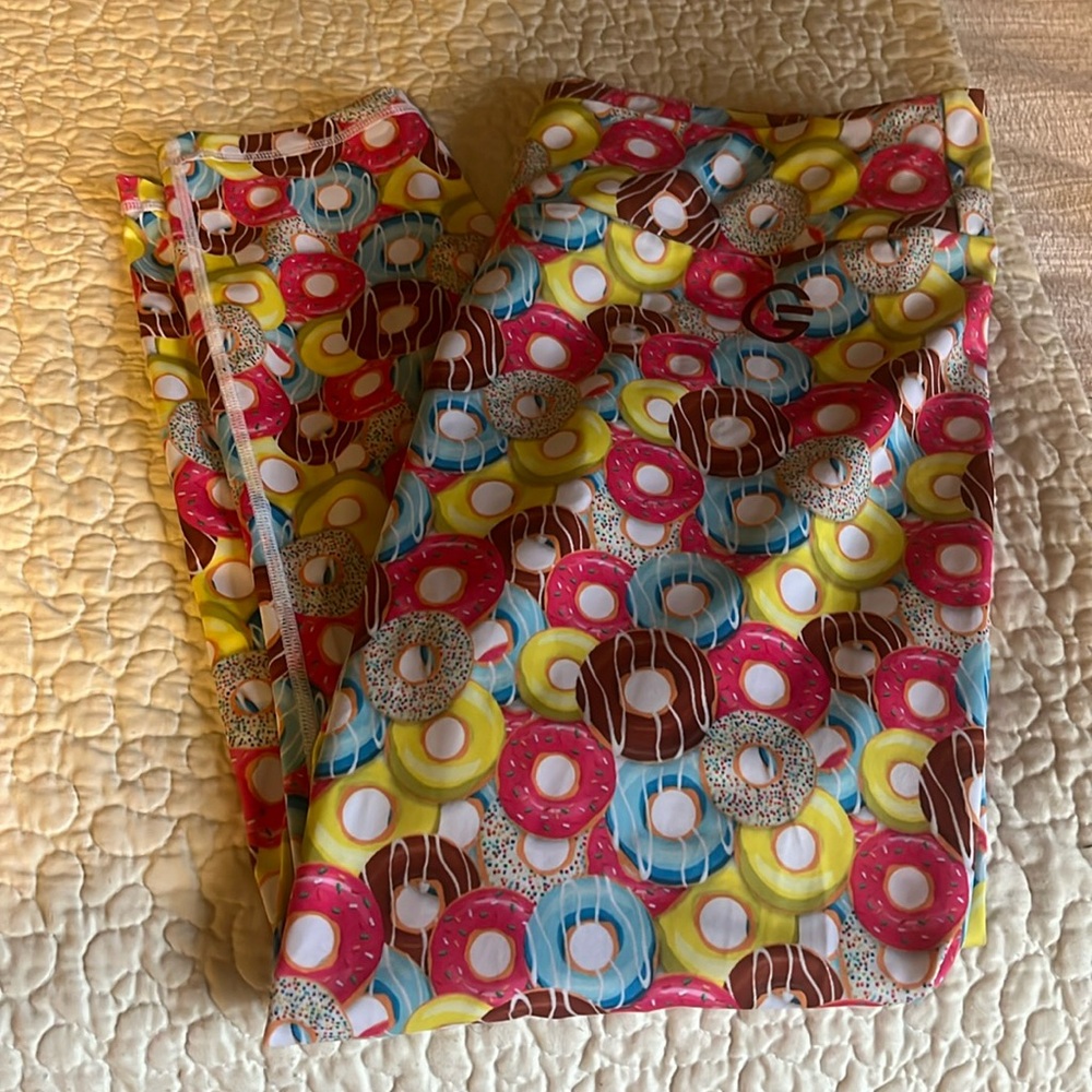 Colorful Donut Print Leggings